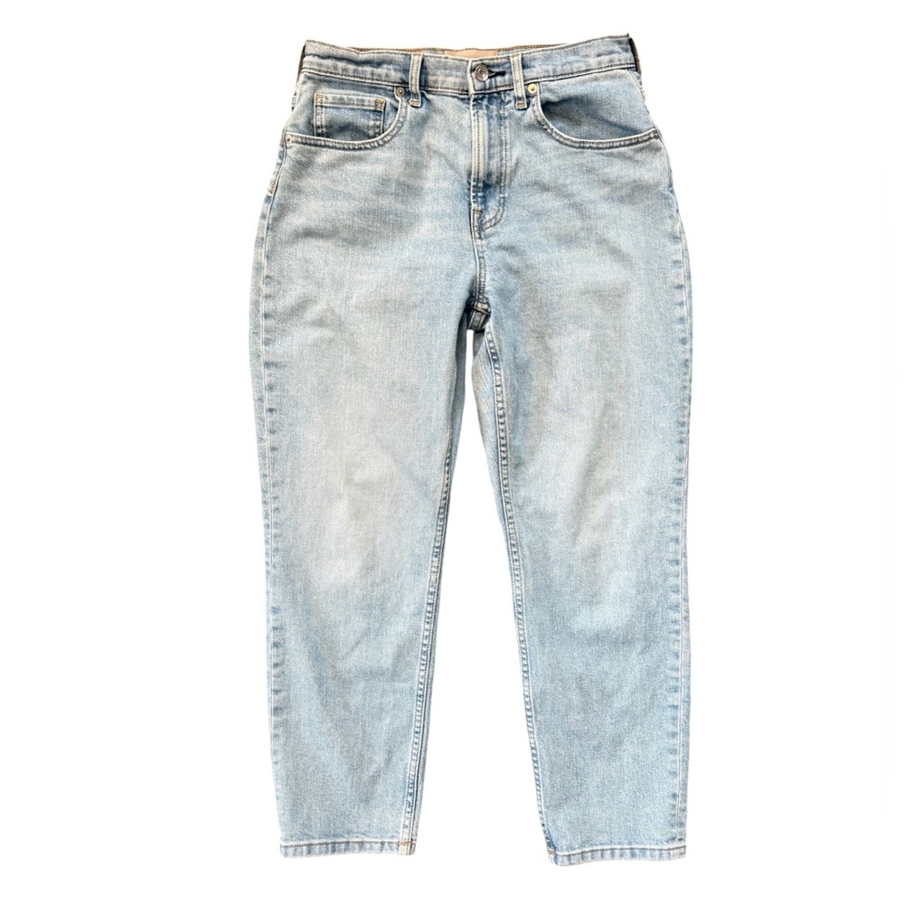 Everlane Classic High Rise Straight Light Wash Ankle Blue Jeans Size 28